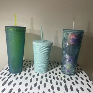 Starbucks Cups - Set of 3 Blue